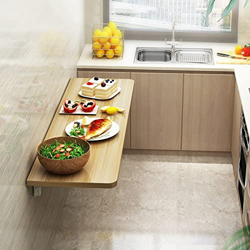 Verdickt Wandklapptisch, Drop Leaf Bartisch Küche Wandtisch Klapptisch Wand Schreibtisch Klappbar Platzsparend, Wandtisch Klappbar, Für Esszimmer, Zimmer, Arbeitszimmer, Küche, Abendessen, Bar (Colo