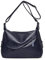 ADITAM Klassische Umhängetasche Damen Weiche Vintage Umhängetasche Damen Handtasche PU Leder Umhängetasche Einfache Tragetasche Unterarmtasche Blau Double The Comfort