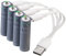 tka Köbele Akkutechnik Batterien aufladbar: 4er-Set wiederaufladbare Batterien Typ AA,1950mWh,schnellladen per USB (aufladbare AA Batterien, AA Akku USB, 1 5V wiederaufladbar)