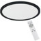 Eglo Campaspero - Plafoniera LED, dimmerabile con telecomando, rotonda, in plastica nei colori bianco e nero, lampada per parete e soffitto, colore luce bianco caldo, bianco freddo, Ø 30 cm