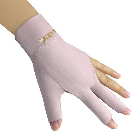 PolyMath Billiard Gloves Set of 10 3-Finger Snooker Gloves Pool Cue Gloves, Spandex Lycra, for Left or Right Hand, Men and Women