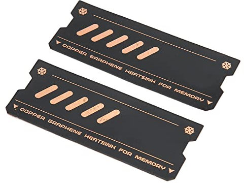 Zunate Enfriador de Memoria RAM, Disipador de Calor, Disipador de Calor de Lámina de Cobre de Grafeno DDR5 DDR4, para Ranura PS5 M.2