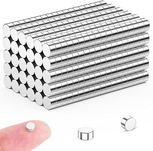 FINDMAG 50 Stück 4 mm x 2 mm Mini Magnete Stark, Kleine Magnet Kühlschrank, Magnete für Magnettafel, Whiteboard Magnet für Handwerk, Fotos