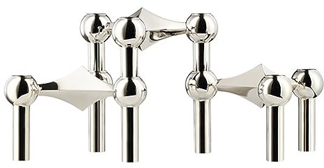Molekulare Struktur Metall Kerzenhalter Nordic Gold Kerzenständer Herzstück Wohnzimmer Dekoration Geschenk Home Dekor Kandelaber (Color : 3PCS)