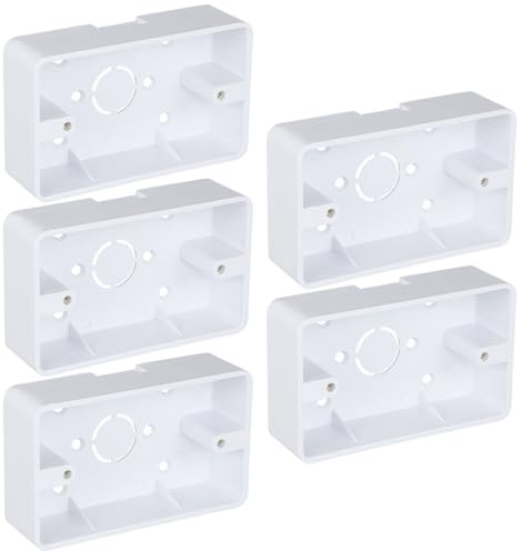 Baluue Surface Mount Outlet Box, Single Gang ABS Electrical Box