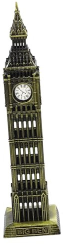 HOMSFOU Modello Del Grande Ben Ornamento Del Big Ben Big Ben Artigianato Per La Casa Torre Dell'orologio Di Inaugurazione Della Casa Della Torre Big Ben Egitto Adulto Viaggiare Lega