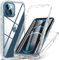 Transparent Cover for iPhone 15 Plus Case, Built-in Screen Protector 360 Full Body Protective Rugged Bumper Phone Shockproof Anti-Scratch Hard PC Back Case,Transparent