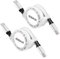 SDBAUX Cable USB C a USB C 2Pack/1M,Cable de PD 60W Retráctil USB Tipo C a Tipo C,Carga Rápida para Series iPhone 16/15,Samsung Galaxy S25,MacBook Air/Pro,Lenovo,iPad Pro,Huawei,LG,Sony,PS5