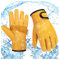 SLARMOR Winter Arbeitshandschuhe für Damen und Herren,Leder Thermo Arbeitshandschuhe mit Thermo Baumwollfutter,Winter Thermo Arbeitshandschuhe für Straßenreinigung, Holzeinschla