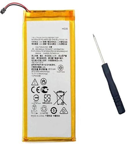 Ukkipower 3.8V 3000mAh HG30 Ersatz Akku Kompatibel mit Moto G5S Plus/Moto G6 XT1806 XT1805 XT1925