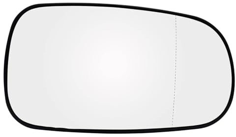 NOTEDI Cristal de Espejo Reemplazar Izquierdo y Derecho para Saab 9-5 9-3 YS3F YS3E 2002-2012, Espejo Retrovisor Calefactado con Placa Trasera,right-1pcs