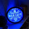 Man Cave LED Schild, Man Cave Leuchtschild, Man Cave Neon Schild, LED Holz & Acryl Schild Individuell, Man Cave Schild Personalisiert, Personalisiertes Lichtschild