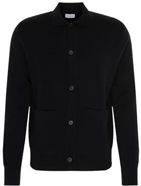 Seidensticker Herren Strickjacke, Blau, M EU