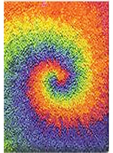 Latch Hook Kits for Adults 52X38cm DIY Rug Making Kit for Adults Color Printed Latch Kits, Teens Latch Hook Rug Kit, Rainbow Rug Carpet Crochet Kits, Latch Hook Craft Kits, Latch Hook Cushion Kits