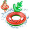Schwimmring Erwachsene Groß- Aufblasbarer Schwimmring Schwimmreifen mit Griffen, Pool Schwimmring für Erwachsene, Sommer Wasser Pool Floating Ring für Schwimmbad Wasser Outdoor Spielzeug Party Zubehör
