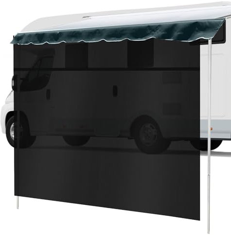 Wohnmobil-Markise, Sonnensegel, universelles Netzgewebe, Sonnenschutz, komplettes Set mit Reißverschluss, passend für 4,8 m UV-Blocker, Sonnenschutz für Wohnmobile, Anhänger, Wohnmobil-Markisen,