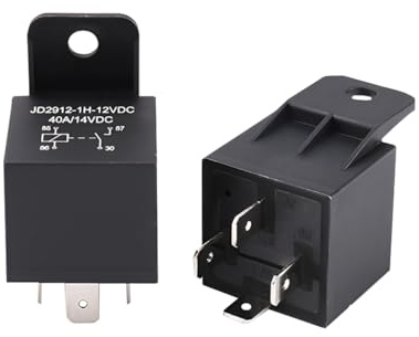 CGEAMDY 2 Stück 12V Autostarter-Relais, 4 Pin Auto Relais Auto Moto Spule Relais Schütz Relaisschalter Strom, 4-Polige Relais für Den Automobilbereich(Vier-Pin)