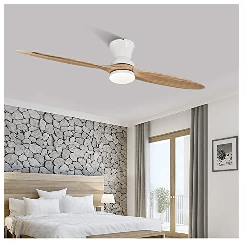 Village Industrial Wooden Ceiling Fan with Lights Wood Ceiling Fans Without Light Decorative Ceiling Light Fan Lamp (Color : D, Size : 180-240V)