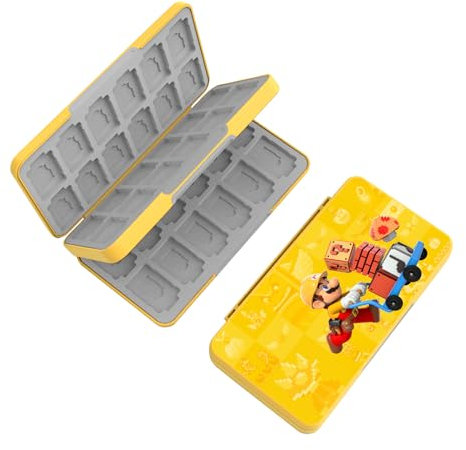 Custodia per Schede di Gioco, Custodie Giochi per Switch, Switch Game Card Case, Con 48 Giochi Cartridge Slot & 48 SD Card Storage, Design Magnetico,Organizer Antiurto Resistente All'acqua (SC4801)
