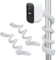 Flexible Halterung Kompatibel mit Eufy Cam 2C/2C Pro/3/3C, EufyCam 1/2/E, Blink Mini Pan Tilt Überwachungskamera, 2 Stück Flexible Kamera Halterung Masthalterung, Keine Bohrungen, Flexibler Ständer
