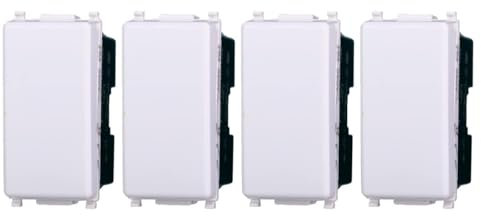 IXTRIMA Invertitore 1P 16A compatibile plana colore bianco EV0901 kit 4pz