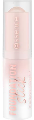 essence FOUNDATION stick, Nr. 160, Nude, pflegend, abdeckend, weichzeichnend, natürlich, vegan, ölfrei, ohne Konservierungsstoffe, ohne Parabene, 3er Pack (3x10g)