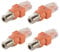 Qusedwey Koaxial zu Ethernet Adapter, 4 Packungen Koax F Buchse zu RJ45 Stecker Konverter für Line Tester