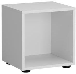 Vicco Kinderregal Weiß Estell 1 Fach - 36x38x32 cm gefertigt aus Spanplatte - Bücherregal für Kinder, platzsparende Lösung für Aufbewahrung