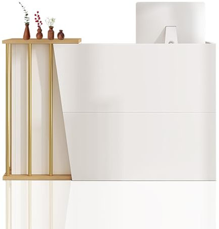 GAOXIAO Empfangstheke Empfangstresen mit Schreibtisch, Rezeption Schreibtisch Theke Schreibtisch Einfach moderner Supermarkt Convenience Salon Bekleidungsgeschäft Kassierer Lobby B 140 cm