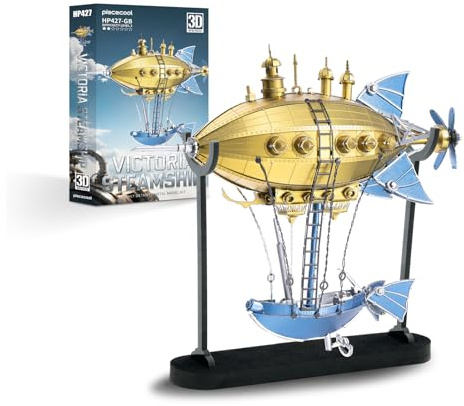 Piececool Metall Puzzle 3D Victoria-Dampfschiff Craft Kits Construction Adult 3D Puzzle erwachsen,275 Teile