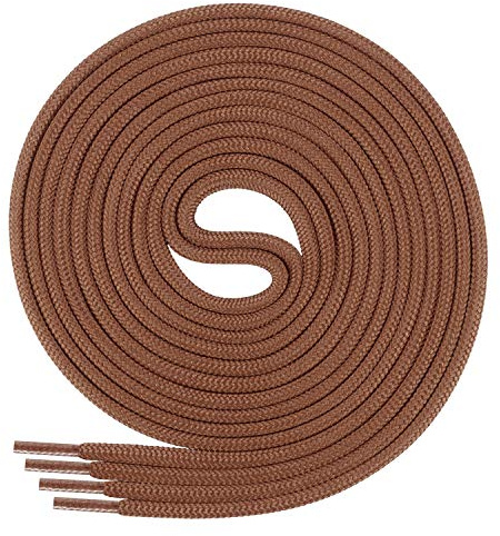 Di Ficchiano 3 Paar Schnürsenkel rund [ ø 3mm ], Schuhbänder für Business- und Lederschuhe, reißfester Ersatz Shoelaces aus Polyester