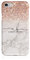 Tirita Personalised Phone Case for iPhone 6 Plus & 6s Plus – Hard Case or Cover With Custom Name or Initials – Cute Personalised Gift for Women or Girls [29. Marble Rose Gold Sequins]