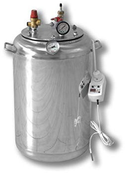 autoclave électrique en acier inoxydable - Conçu pour la conservation des produits ménagers - Prise en charge automatique de la température et du temps (entièrement automatique) (24 bocaux de 0,5 l ou