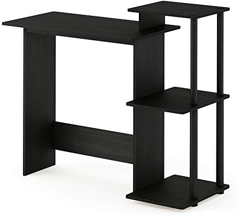 Furinno Efficient Home Laptop Notebook Scrivania per computer, Americano/Nero