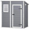 Keter Manor Pent Outdoor Gartenhaus, Kunststoff, Grau, 183 x 122 cm