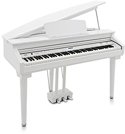 GDP-200 Digital Grand Piano by Gear4music, Gloss White