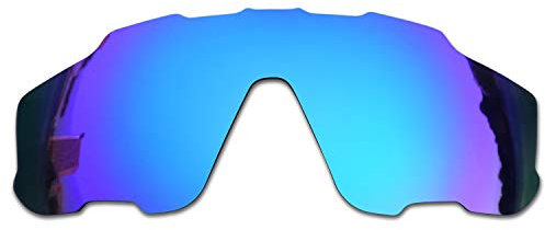 SOODASE Pour Oakley Jawbreaker Des lunettes de soleil Bleu Verres de remplacement polarisés