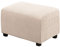 KAISUN Bezug Für Fußhocker Sitzhocker Elastisch Husse Für Sofa Fußbank Jacquard Überzug Für Rechteckiger Hocker Fußschemel Fußstütze Schonbezug (Hell beige,M)