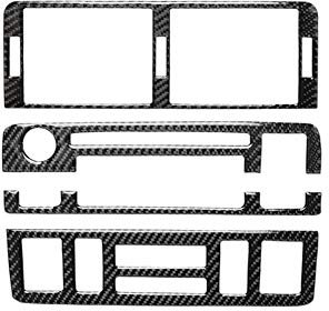 iSpchen 4-teiliges Autoaufkleber Dekoration Mittelkonsole Aufkleber Auto Carbon Interieur Auto-aufkleber Autosticker Innenraum Zubehör Passend für 3 Series E46 1998-2005 Innendekoration