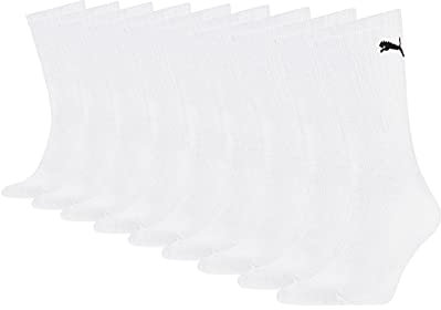 PUMA Chaussettes de sport unisexe 7312 - 9 paires, - 300 blanc., 35-38