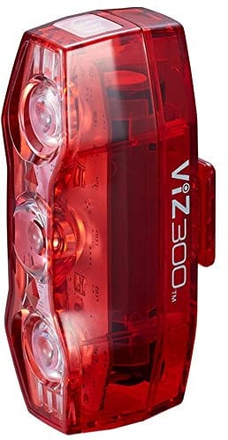 CatEye ViZ300 Rear Bike Light – Ultra-Bright 300 Lumen Rechargeable Rear Bicycle Light | OptiCube Lens & Daytime Hyperflash Mode for Maximum Visibility | USB Rechargeable | CatEye Bike Accessories