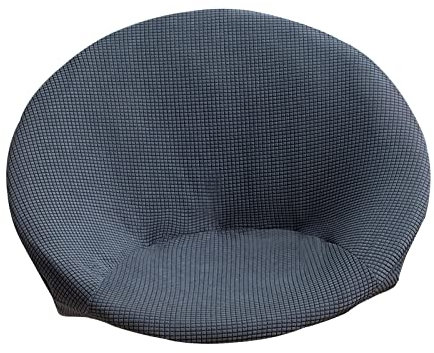 MagiDeal Housse de Chaise de Soucoupe en Tissu Jacquard Doux Housse de Chaise en Polyester Amovible antidérapante pour Adultes de, Gris foncé