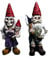 Chiyyak Garden GNOME Horror Skeleton Dwarf Couple Garden Statue Family Dwarf Sculpture Halloween GNOME Head Bone Figure