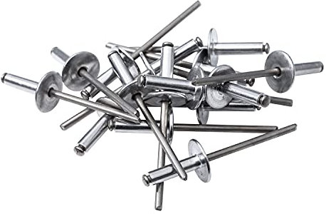 Hochwertige Fassadennieten Ø 5mm x 14, 16, 18mm, Blindnieten, Dichtnieten, Zugnieten in verschiedenen Farben und Längen MADE IN GERMANY (20, Ø 5mm x 14mm, Aluminium (unlackiert))
