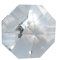 10x Kristall Koppen 2-Loch Kristallklar 8-kant Oktagon Sternschliff Hochbleikristall für Kronleuchter Lüster No.108.648 (14mm)