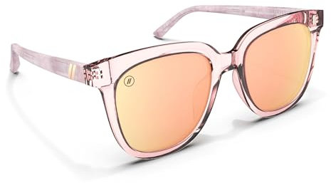 Blenders Eyewear Grove – Polarized Sunglasses – Butterfly Frames with Acetate Temples – 100% UV Protection – For Women – Gemstone Gal