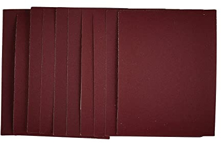 Draper 54806, 240 Grit Aluminum Oxide Sanding Sheets (10), 11.5 x 15 cm, Paper Backing, for 1/4 Sander