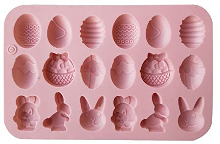 Formen Silikon Hase DIY Werkzeug Osterkuchen Schokoladenkuchenform Kastenbackform Silikon (Pink, One Size)