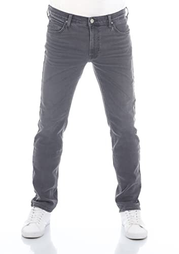 Lee Jeans Herren Stretch Regular Fit Daren Zip Fly Straight Fit Jeanshose Hose Denim Grey w34, Farbe: Light Grey, Größe: 34W / 34L