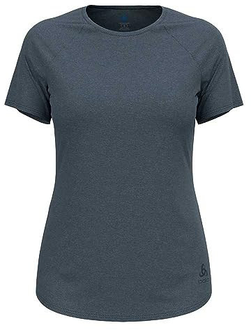 Odlo Damen Kurzarm Laufshirt Essential 365, India Ink Melange, XS